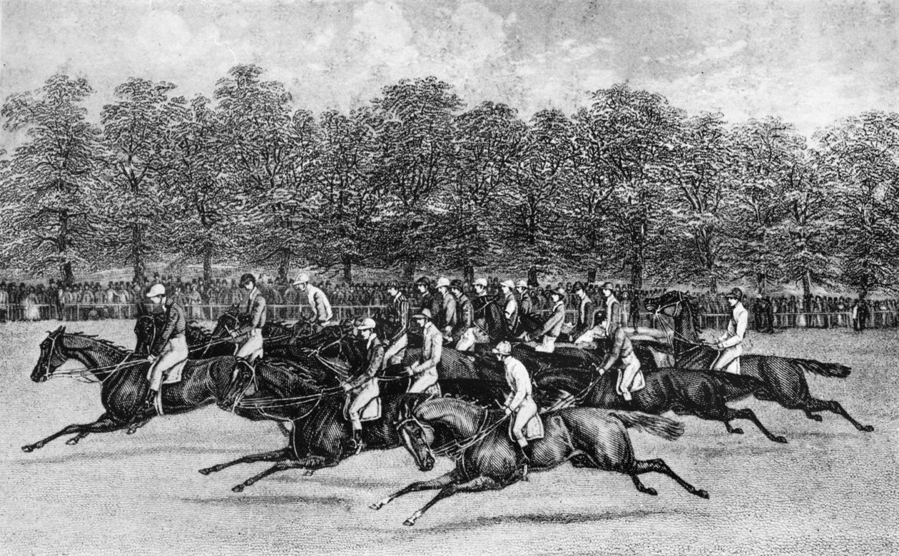 Starten för St. Leger, 1851, 1911 av Unbekannt
