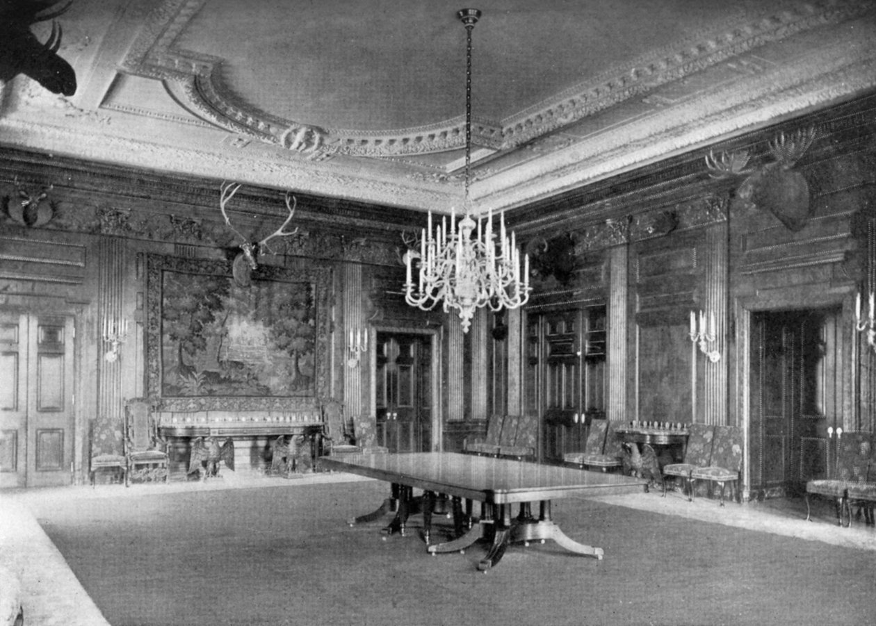 Den statliga matsalen i Vita huset, Washington DC, USA, 1908 av Unbekannt