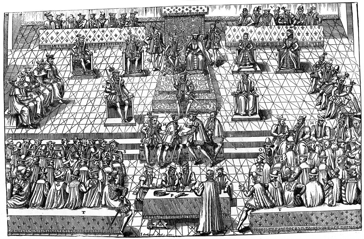 Generalstaterna i Orleans, Frankrike, 1560, 1893 av Unbekannt