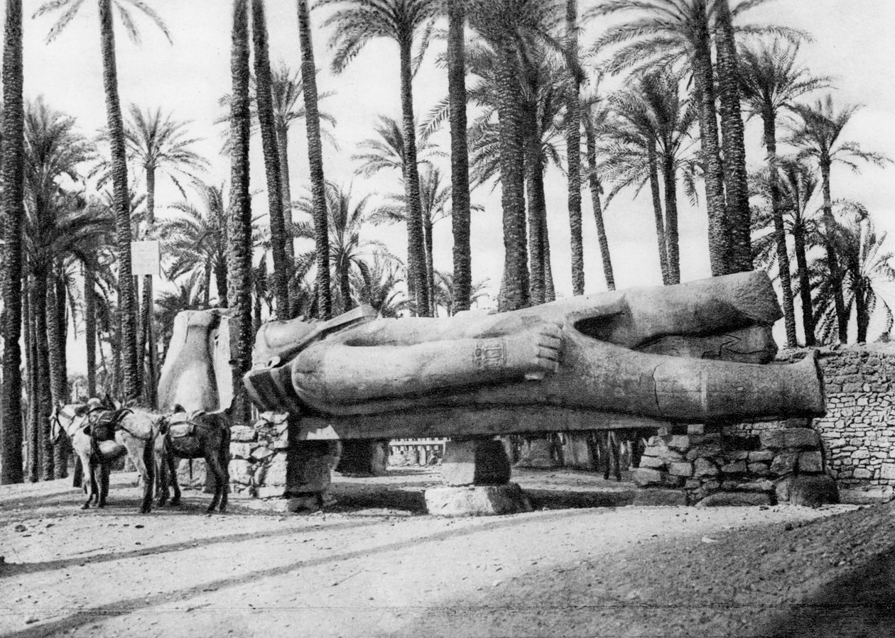 Statyn av Ramses II, Kairo, Egypten, c1920-talet av Unbekannt