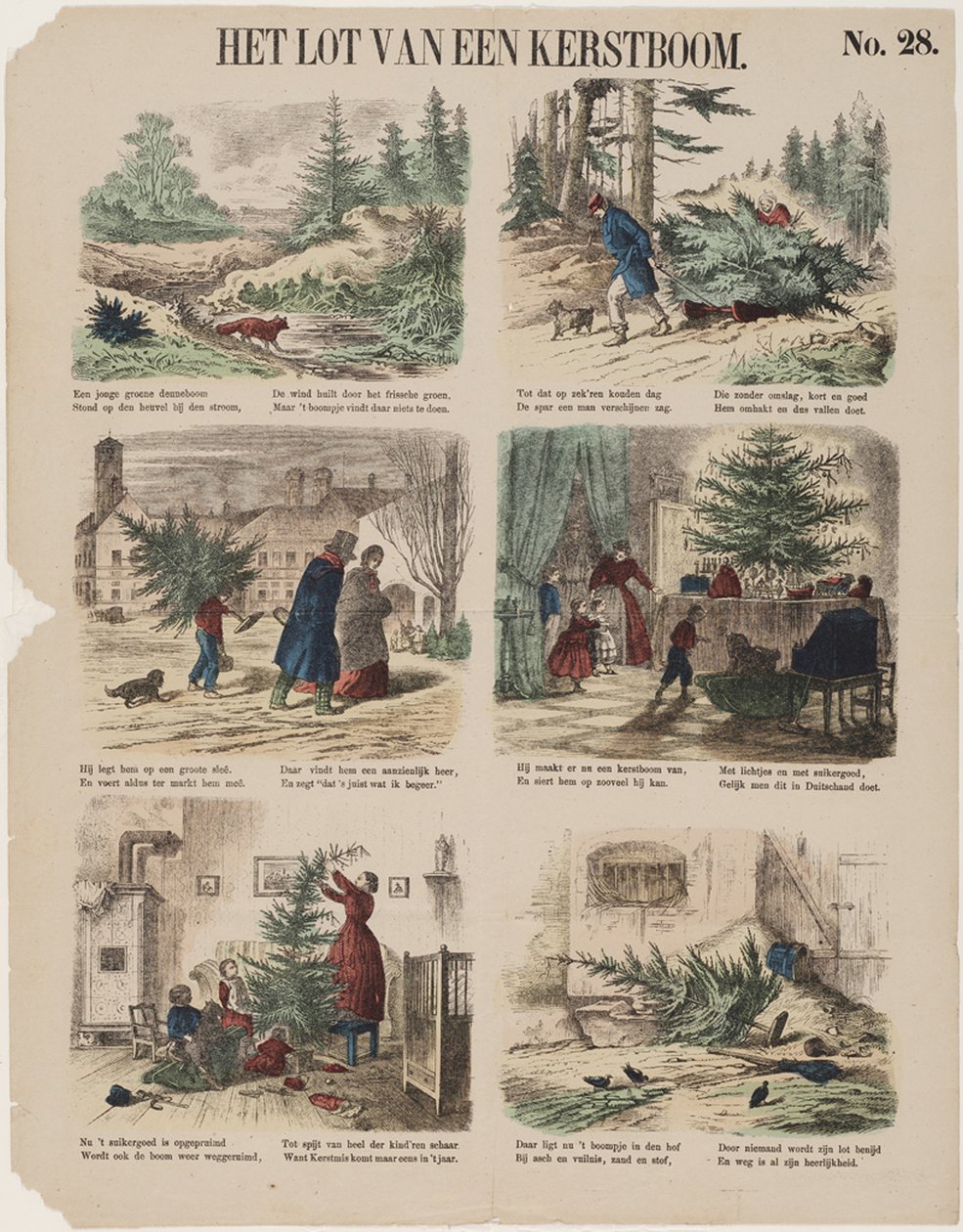Historien om en julgran, andra hälften av 1800-talet av Unbekannt