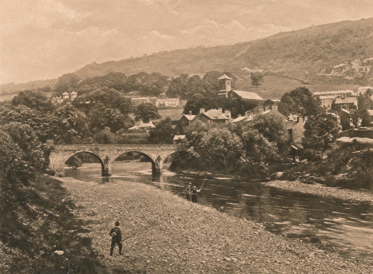 The Taff at Treforest, nära Pontypridd, 1902 av Unbekannt