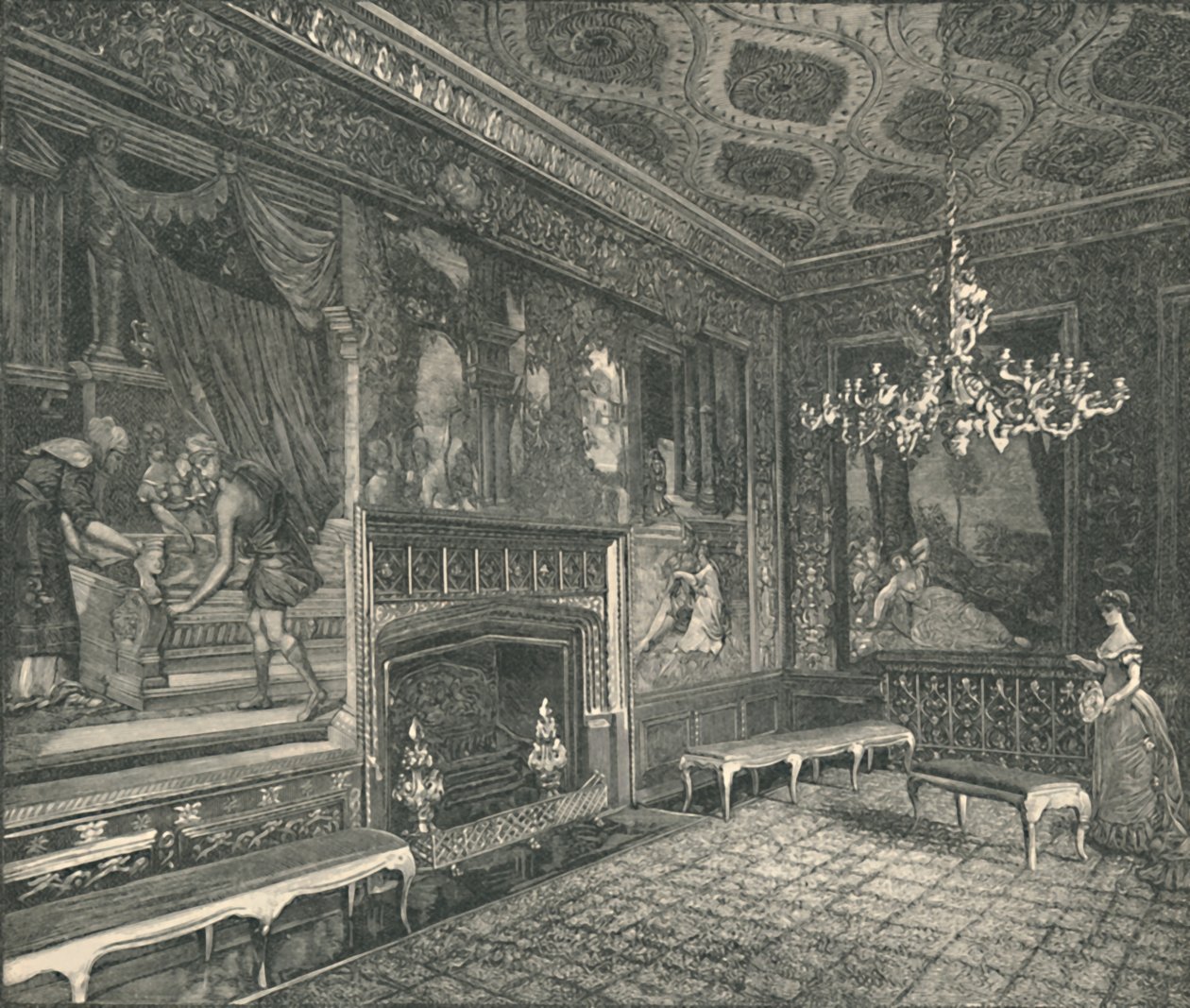 Gobelängrummet, 1886 av Unbekannt