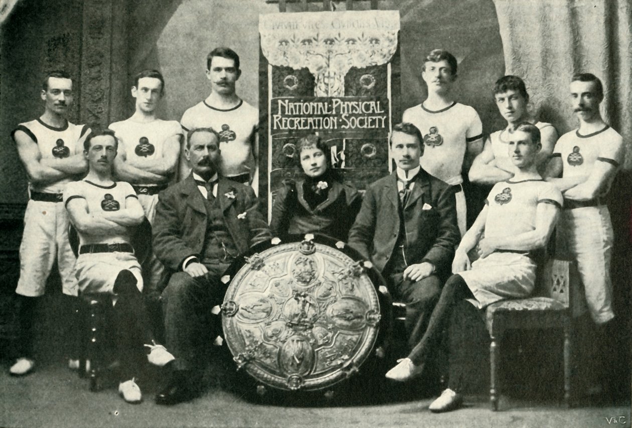 Teamet av Aberdeen-gymnaster, vinnare av N.P.R.S. Challenge Shield, 1902. av Unbekannt