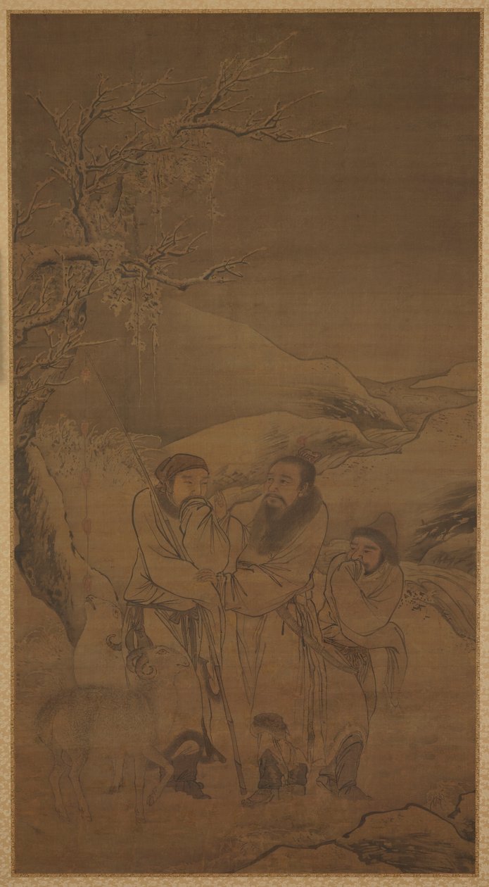 The Tearful Parting of Su Wu and Li Ling, Ming-dynastin, 1500-talet. av Unbekannt