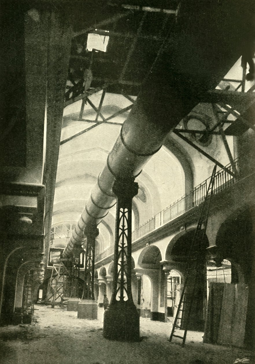 Teleskopet färdigställt, 1900. av Unbekannt