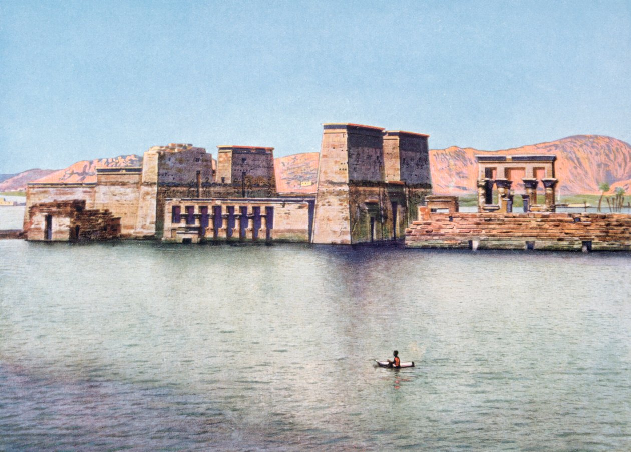 Isis tempel i Philae, Egypten, 1900-talet av Unbekannt