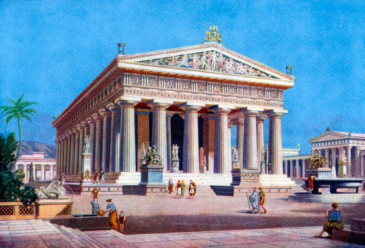 Poseidons tempel, Paestum Pesto, Italien, 1933-1934 av Unbekannt