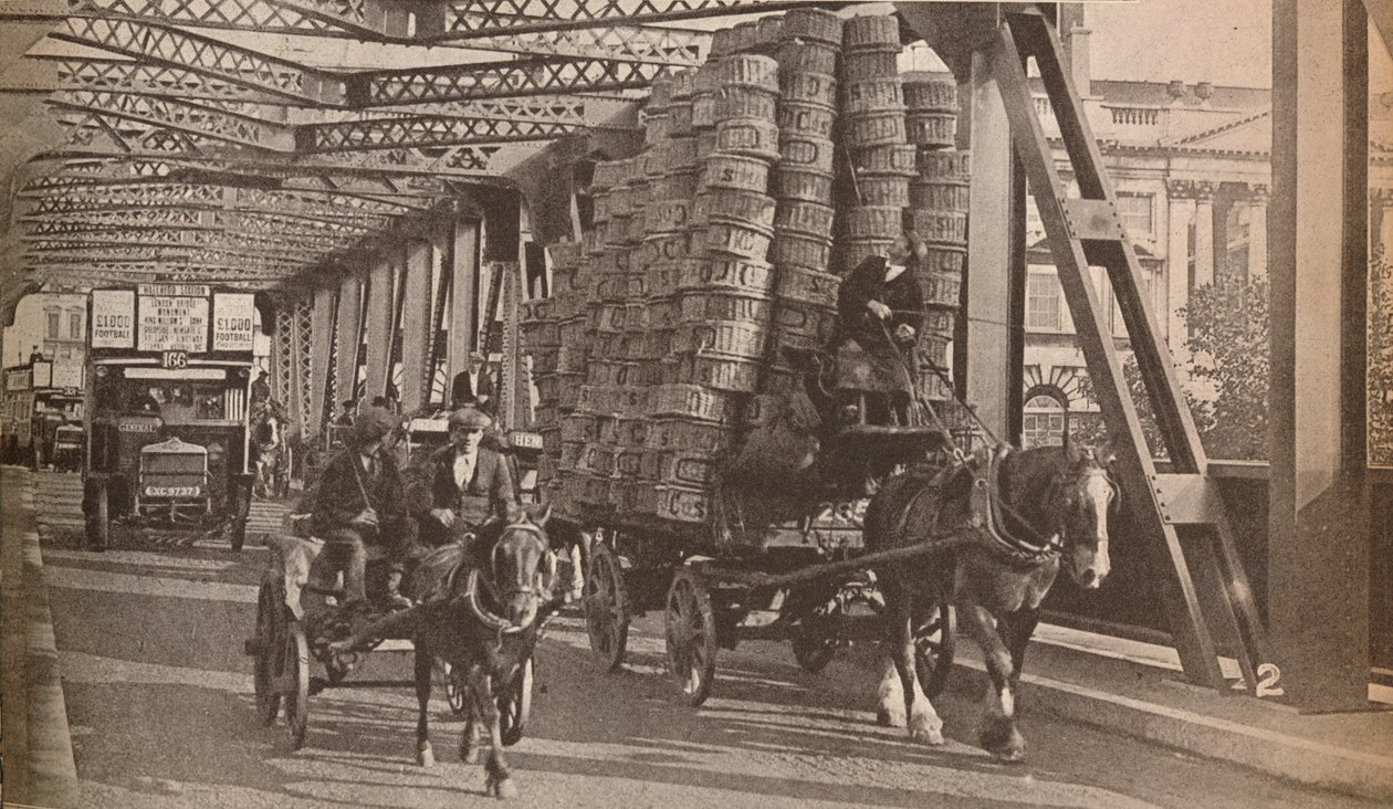 Den tillfälliga bron, c1925, 1935 av Unbekannt