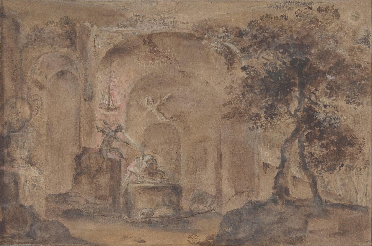 The Temptation of Saint Anthony, 1600-talet. av Unbekannt