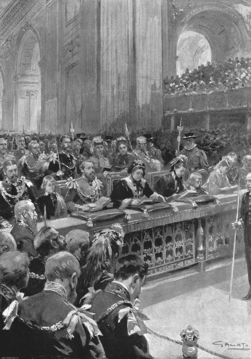 Thanksgiving Service for the Recovery of the Prince of Wales...1872, 1901. av Unbekannt