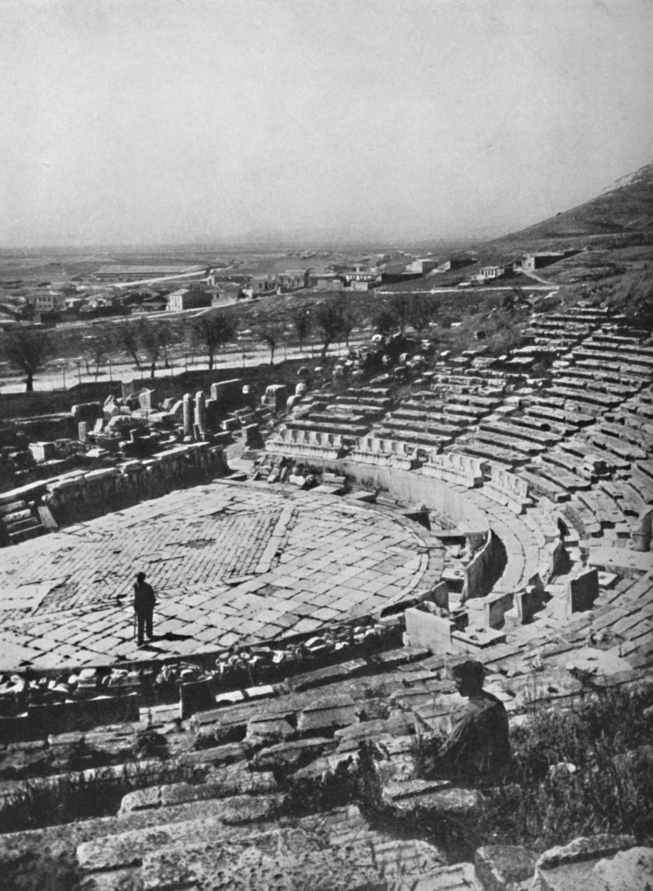 Dionysos teater på Akropolis södra sluttning, 1913 av Unbekannt