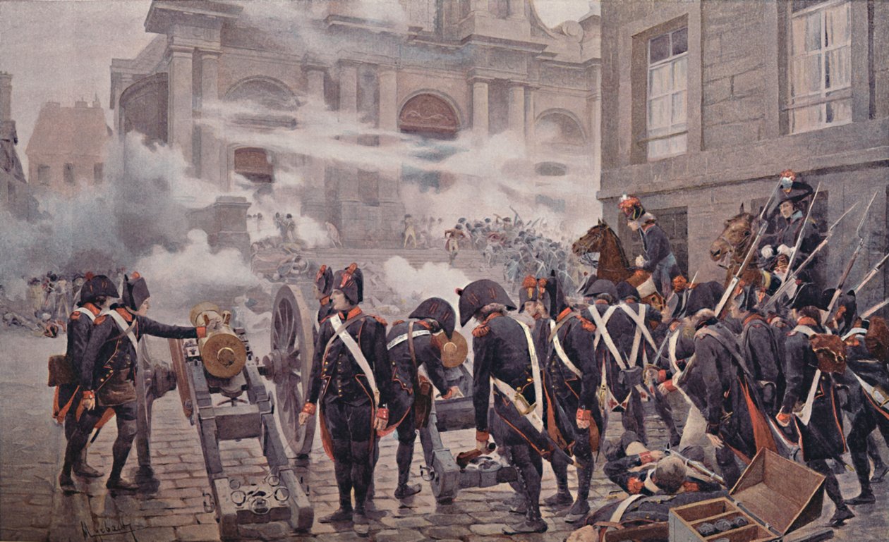The Thirteenth Vendemiaire, 5 oktober 1795, 1896 av Unbekannt