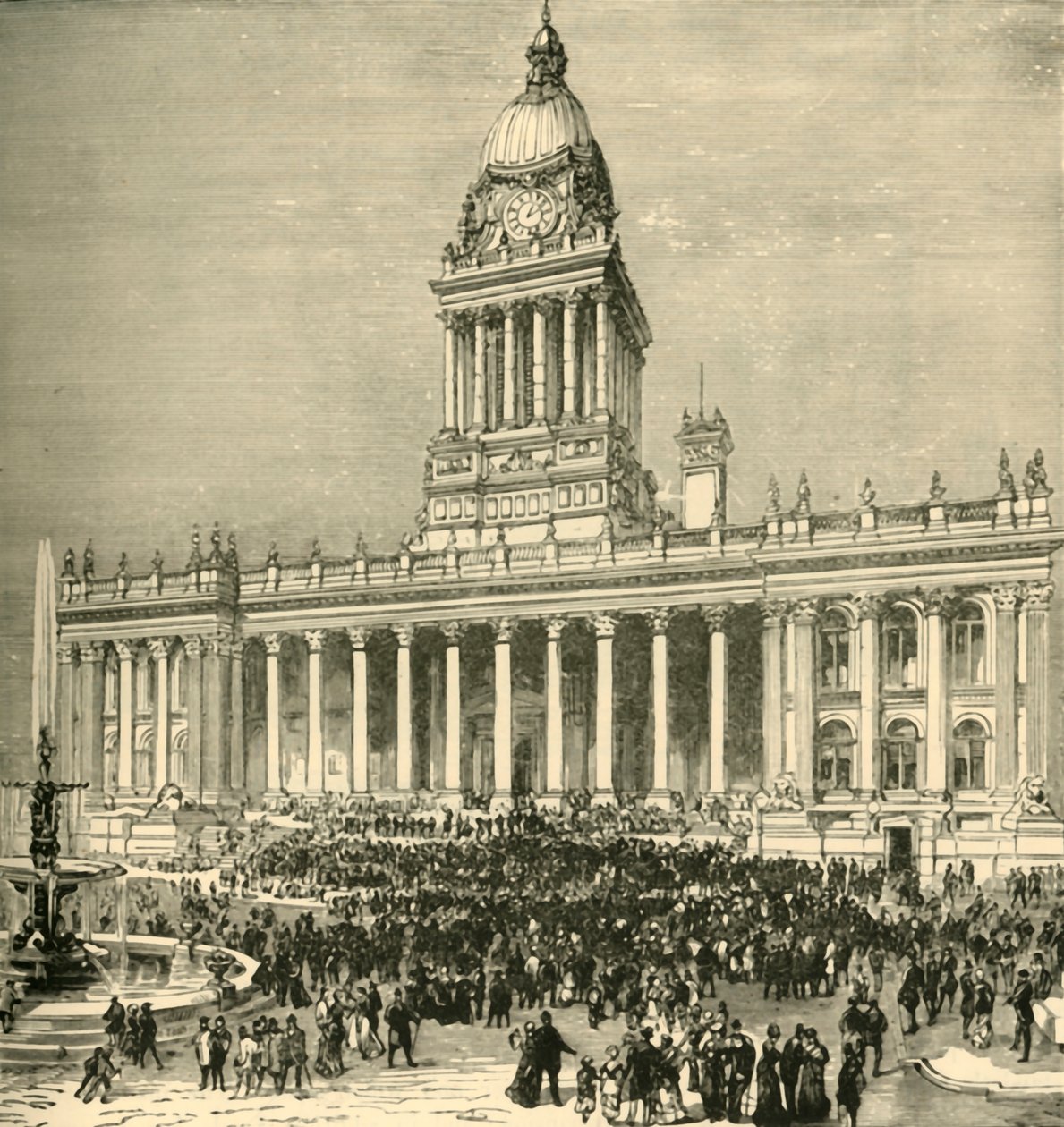 The Town Hall: An Open Air Band Performance, 1898. av Unbekannt