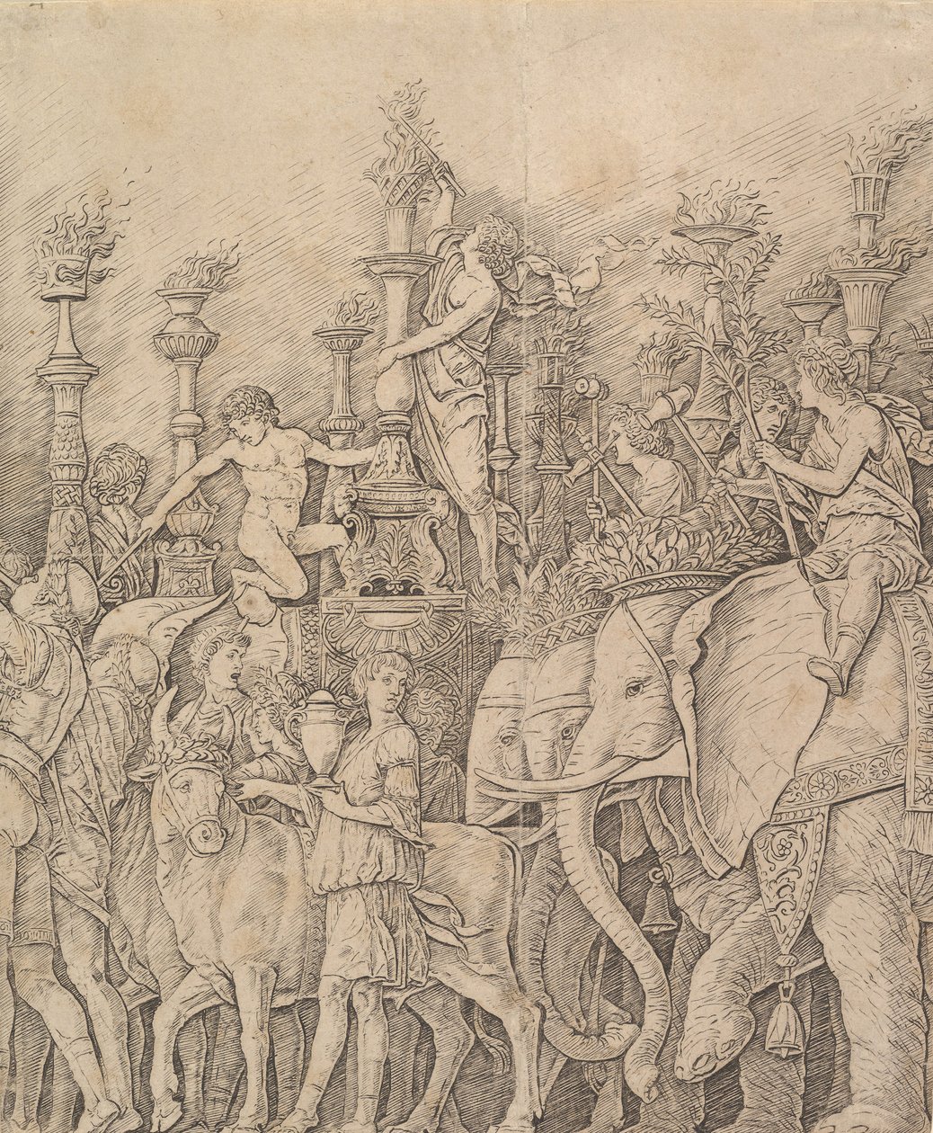 Caesars triumf: Elefanterna, ca. 1484-92. av Unbekannt