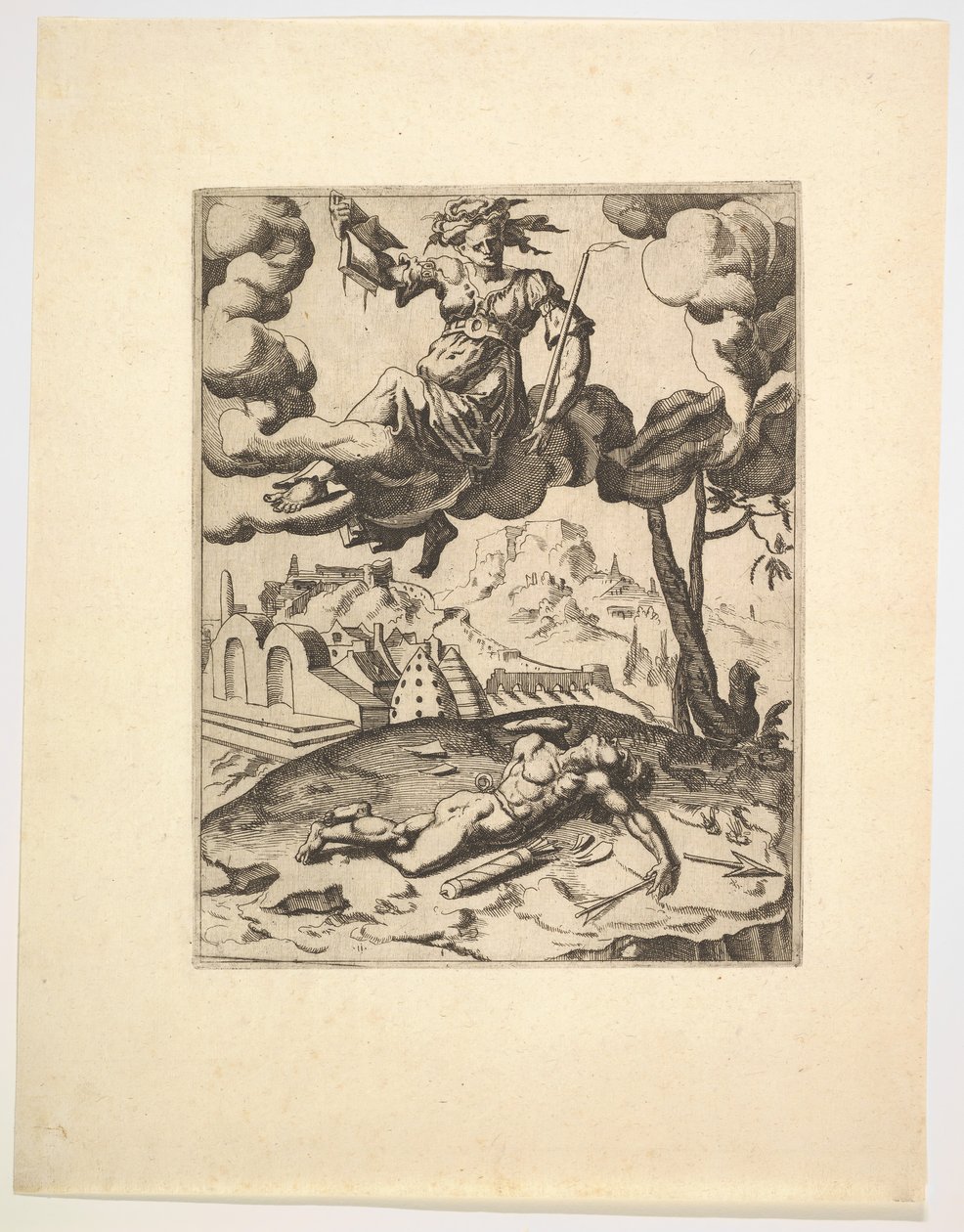 Kyskhetens triumf från Petrarkas triumfer, ca. 1548-49. av Unbekannt