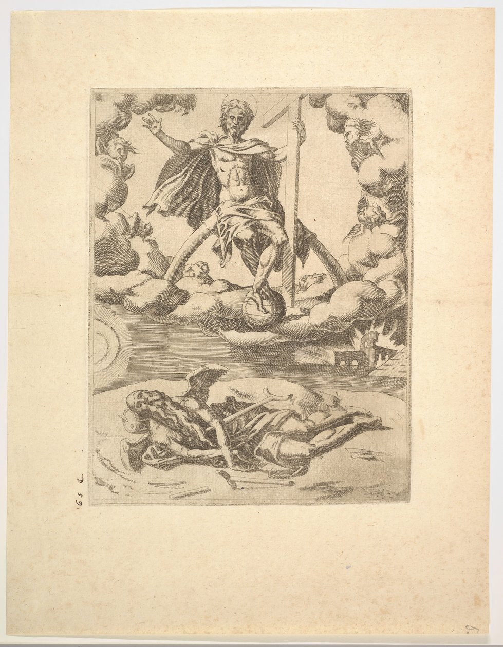 The Triumph of Divinity eller Eternity från The Triumphs of Petrarch, ca. 1548-49. av Unbekannt