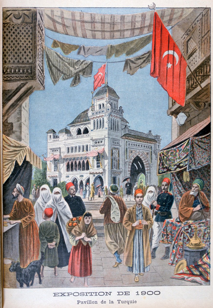 Den turkiska paviljongen vid världsutställningen 1900, Paris, 1900 av Unbekannt