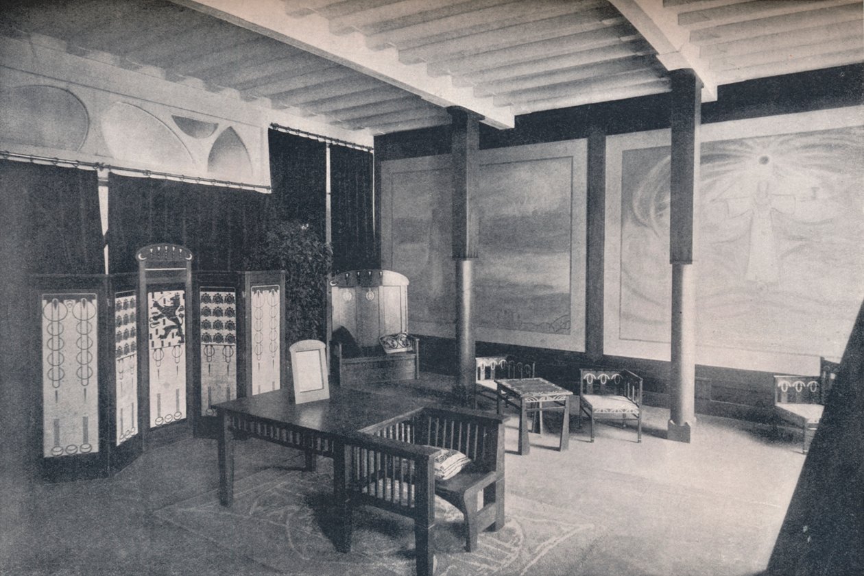 Den holländska sektionens vestibul vid Turin-utställningen, 1902 av Unbekannt