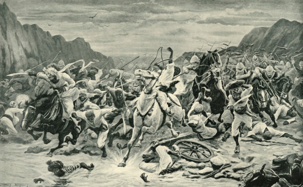 Kandahars seger för kavalleriets jakt till Arghandabfloden, 1901. av Unbekannt