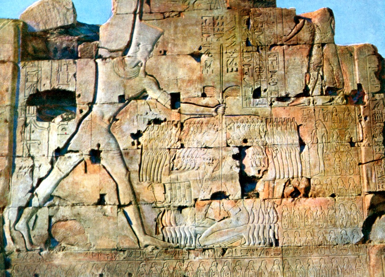 Ramses II:s seger, Karnak, Egypten, 1900-talet av Unbekannt