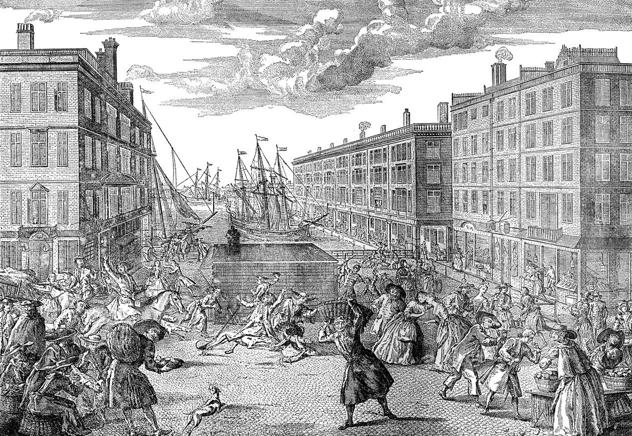 Billingsgates syn och humor, 1736 av Unbekannt