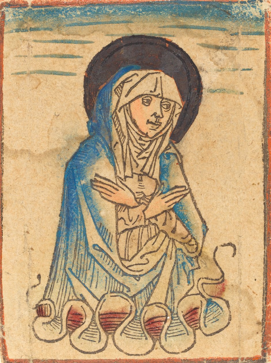 Jungfrun i molnen, ca. 14701480. av Unbekannt