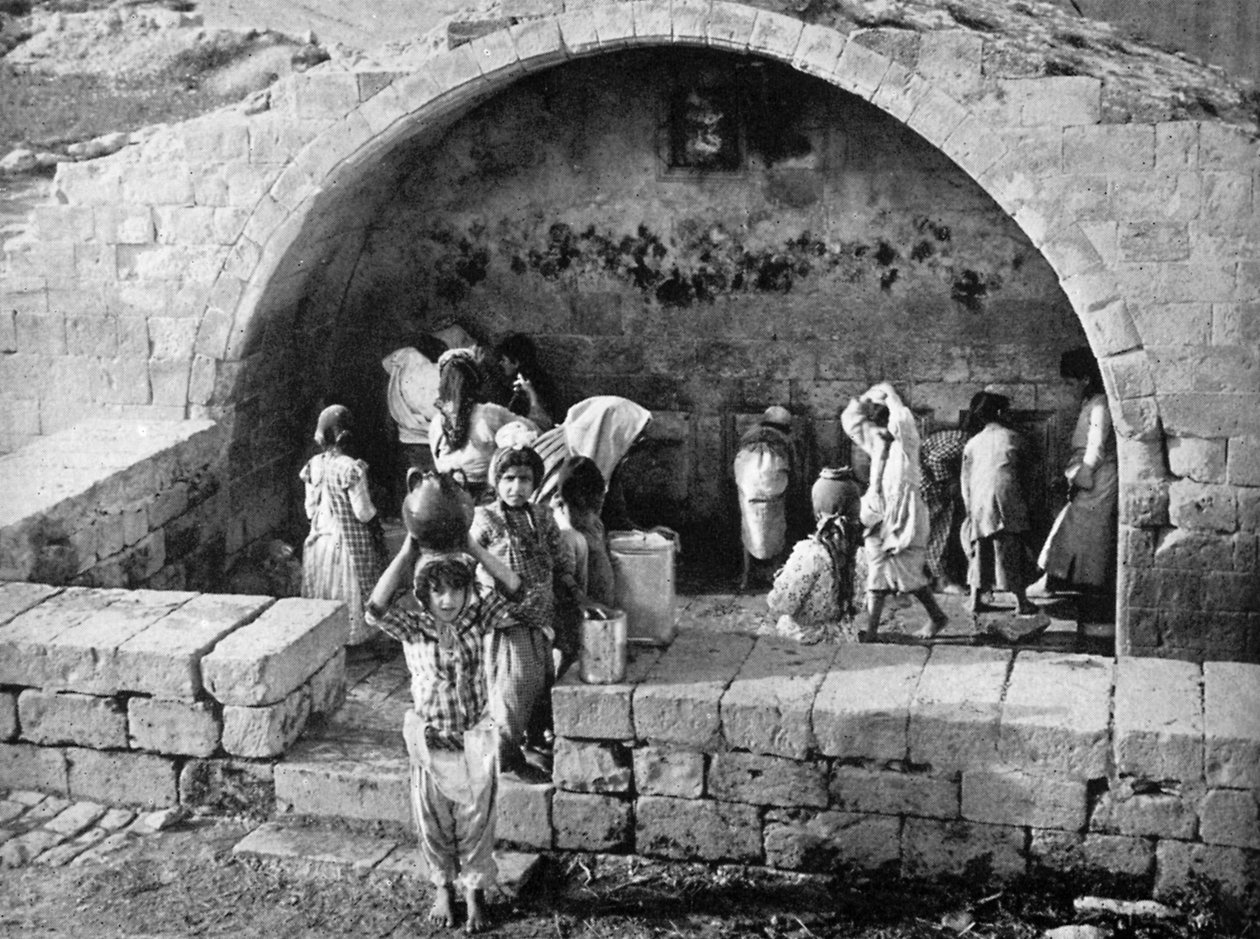Jungfrubrunnen i Nasaret, 1926 av Unbekannt