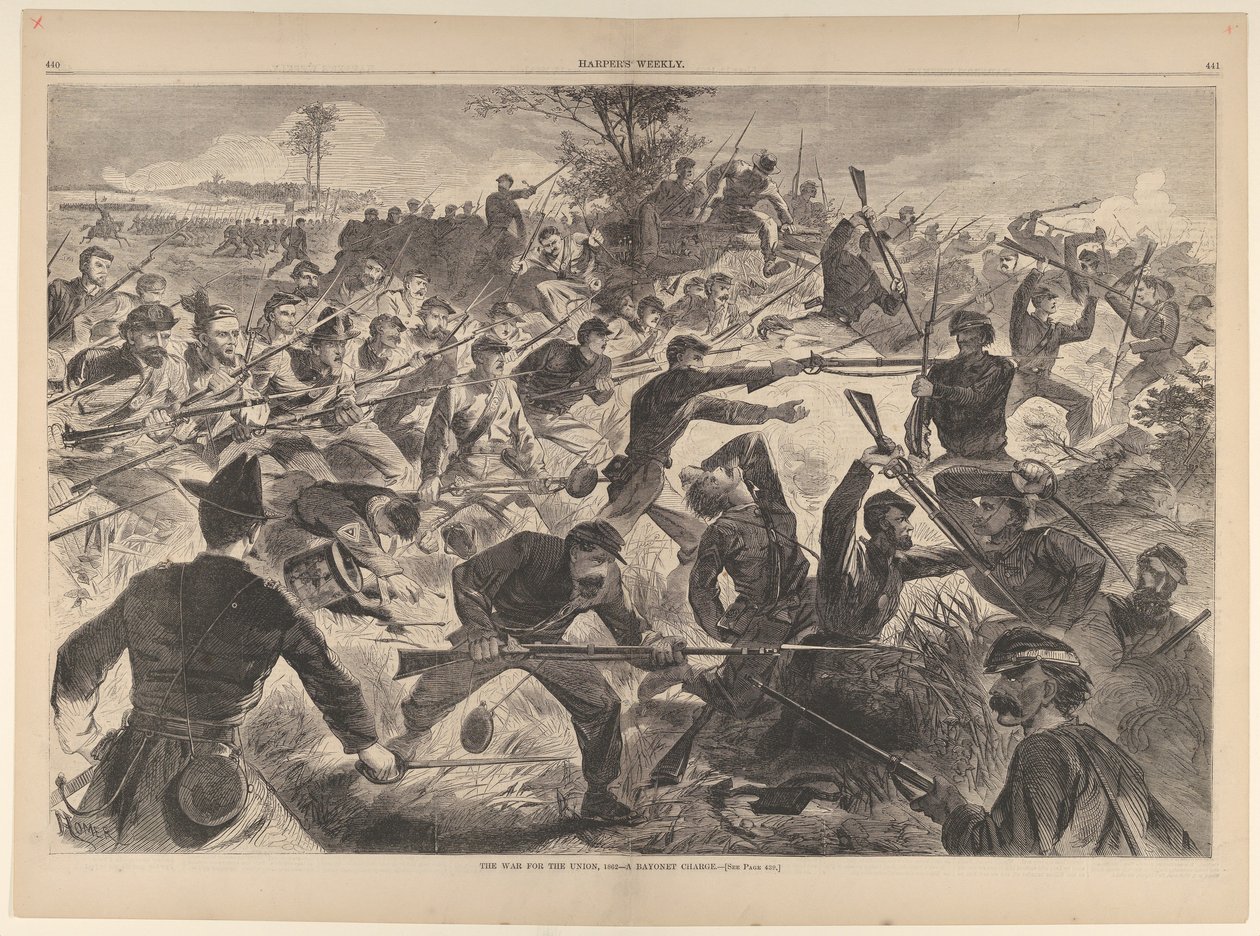 Kriget för unionen, 1862 - A Bajonettladdning Harpers Weekly, Vol. VII, 12 juli 1862. av Unbekannt