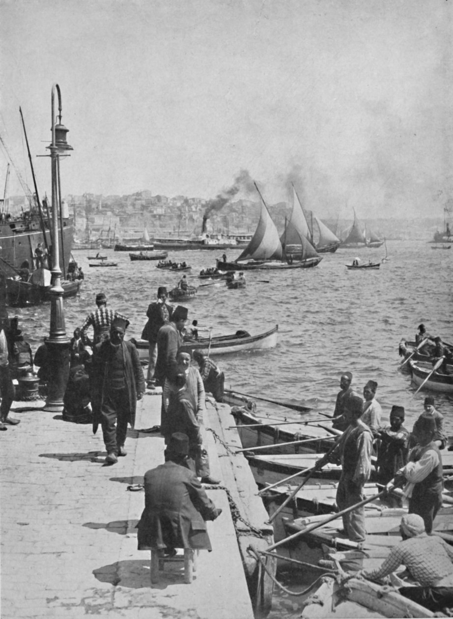 Stambouls strandpromenad, med Pera i fjärran, 1913 av Unbekannt