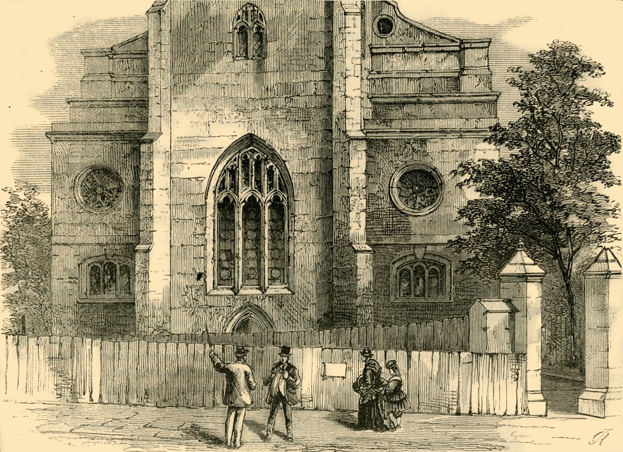 The West End of St. Andrews, visar den gotiska bågen, c1872. av Unbekannt