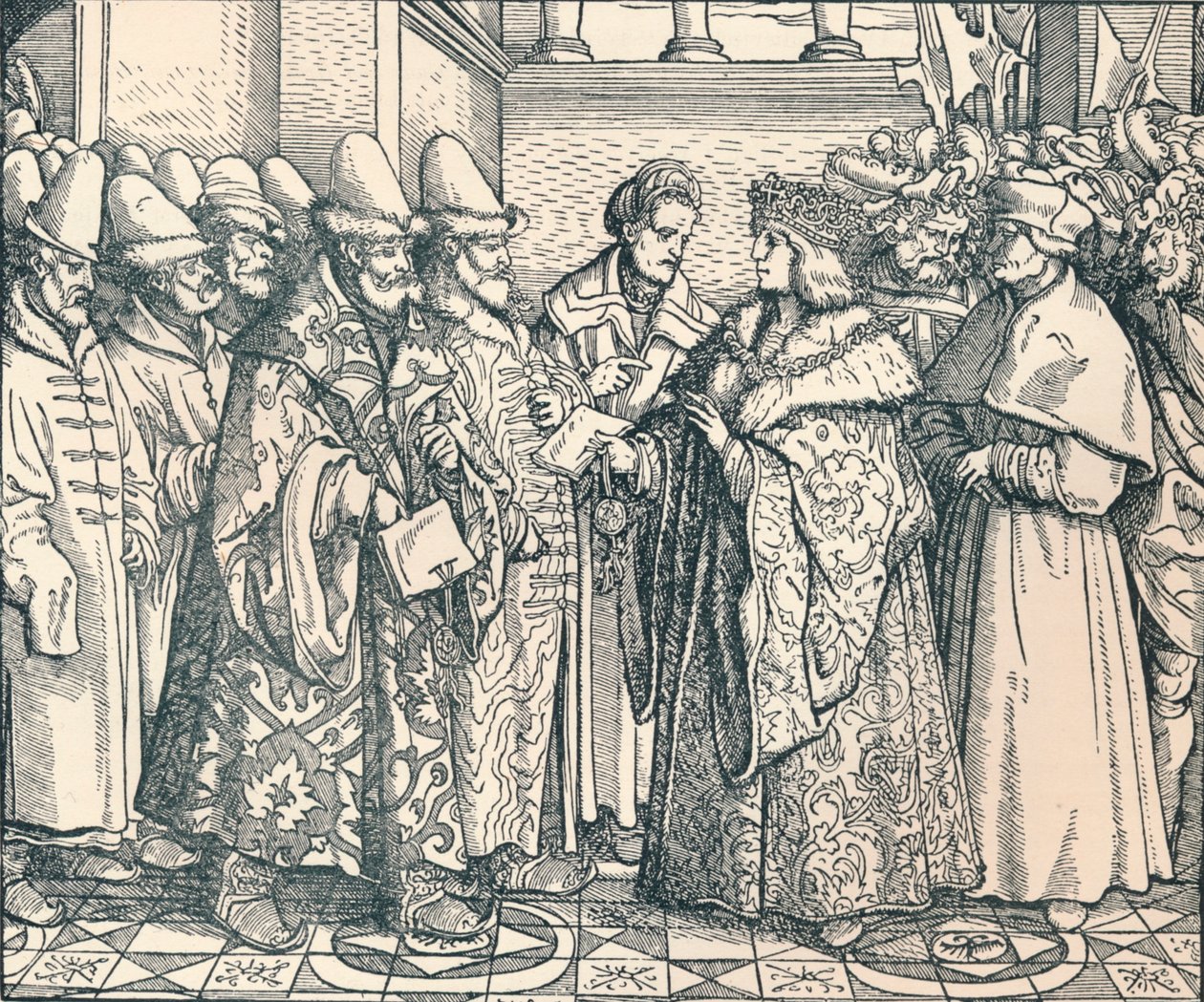 Den vita ryska federationen med kejsaren Max, c1507, 1907 av Unbekannt