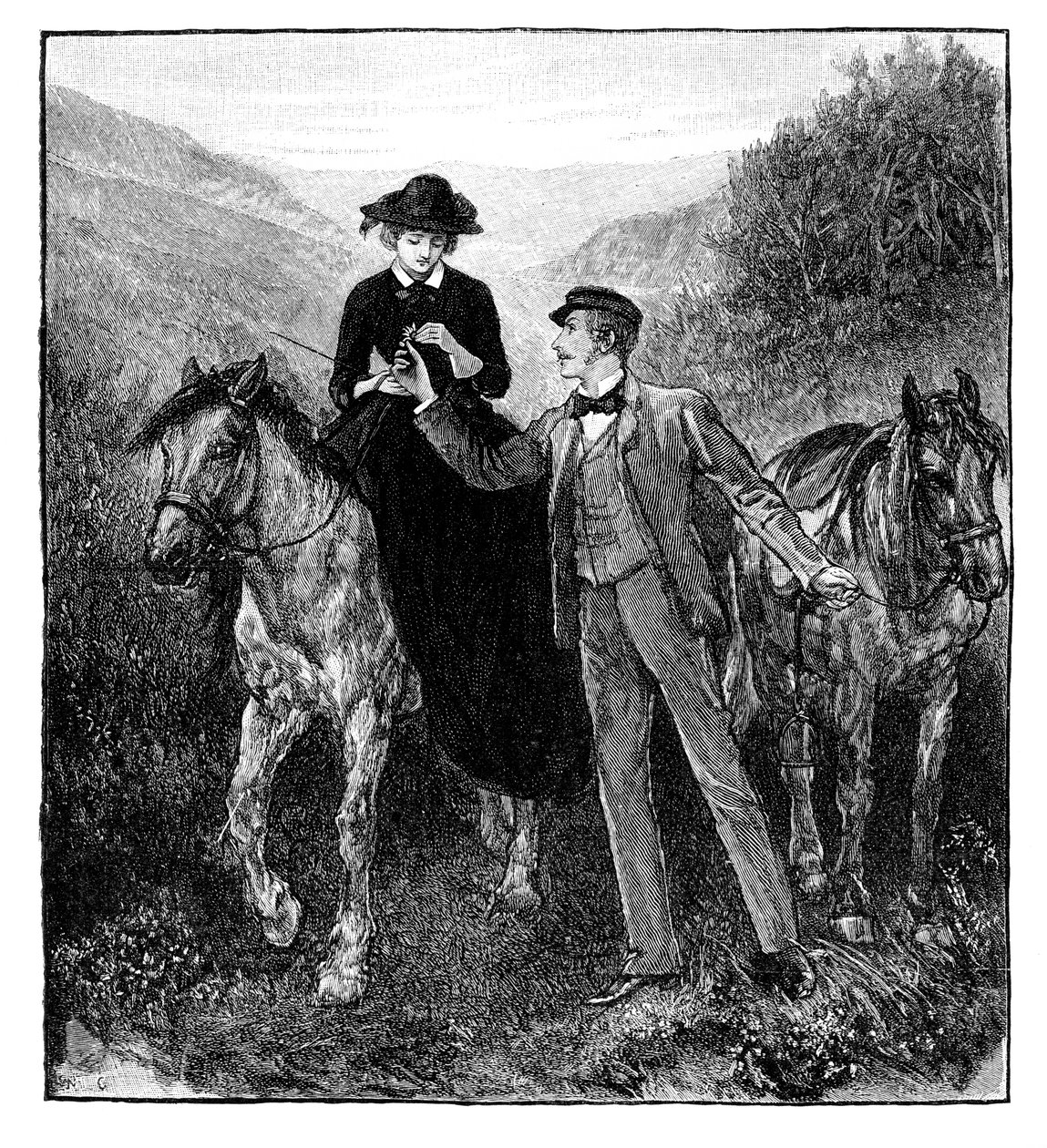 The Wooing of the Princess Royal, 1850-talet, 1888 av Unbekannt