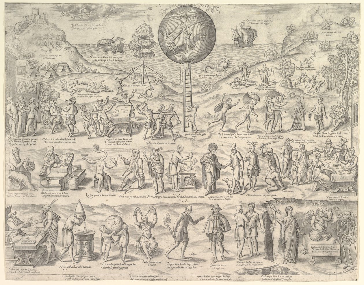 The World, Cage of Fools, 1500-talet. av Unbekannt