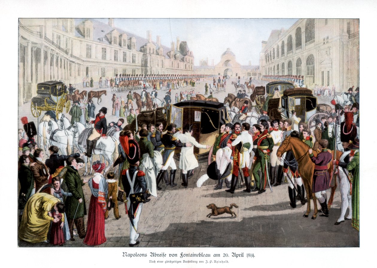 Avskedet i Fontainebleau, Frankrike, 20 april 1814 1900 av Unbekannt
