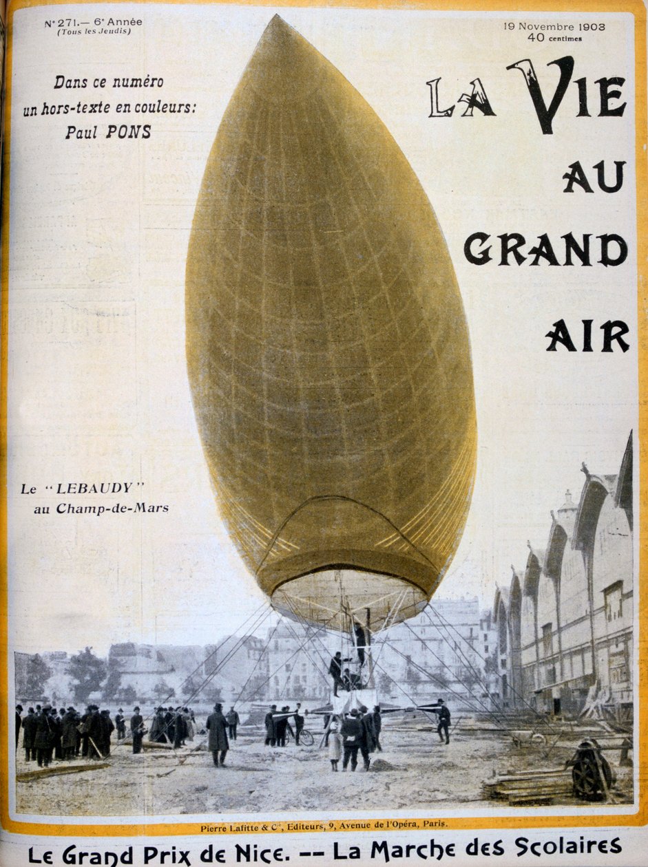 Pierre och Paul Lebaudys luftskepp, Frankrike, 1903 av Unbekannt