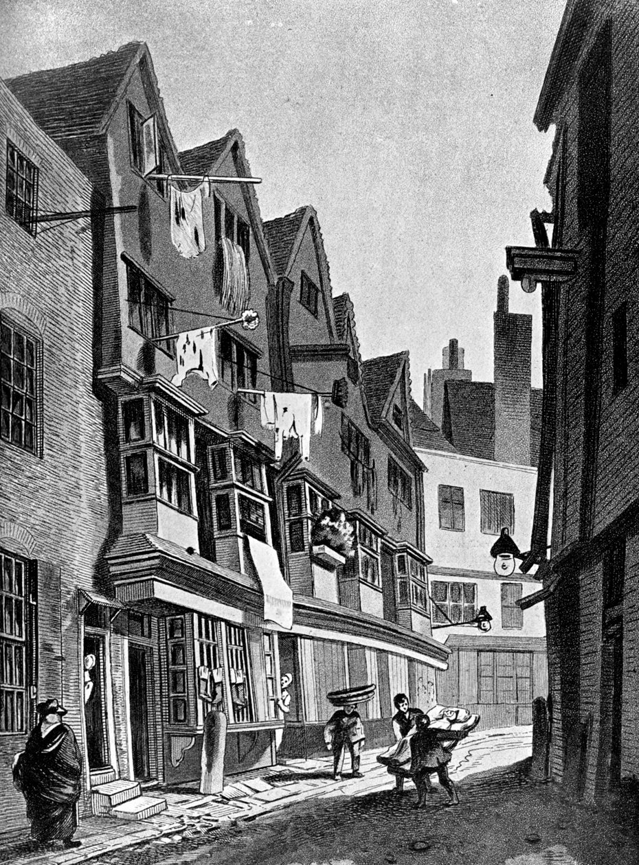 De antika områdena i Palace of Westminster, London, 1807 c1905 av Unbekannt