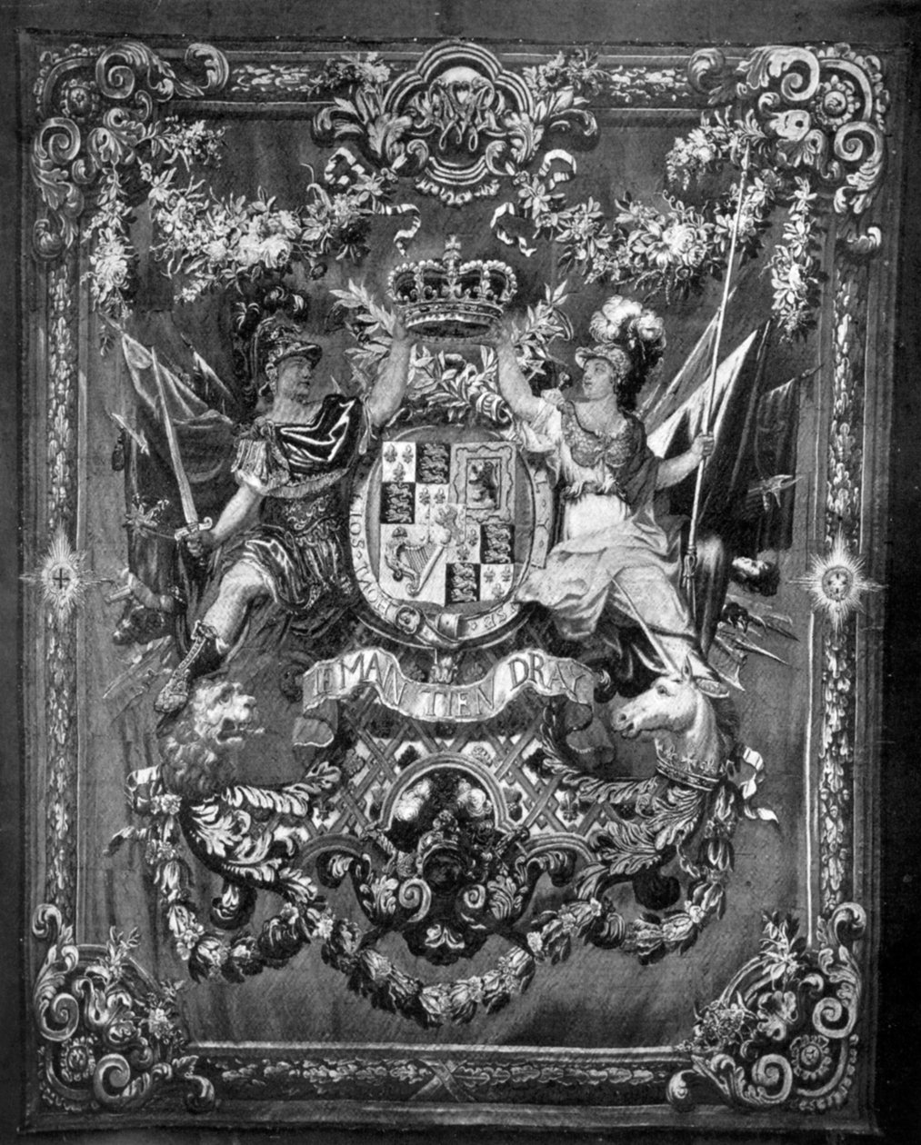 William och Marys vapen, 1689-1694 1930 av Unbekannt
