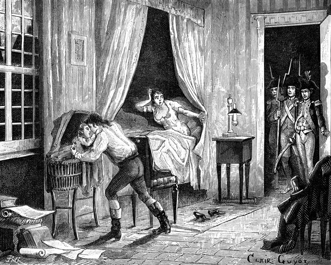 arresteringen av Camille Desmoulins, 31 mars 1794 1882-1884 av Unbekannt