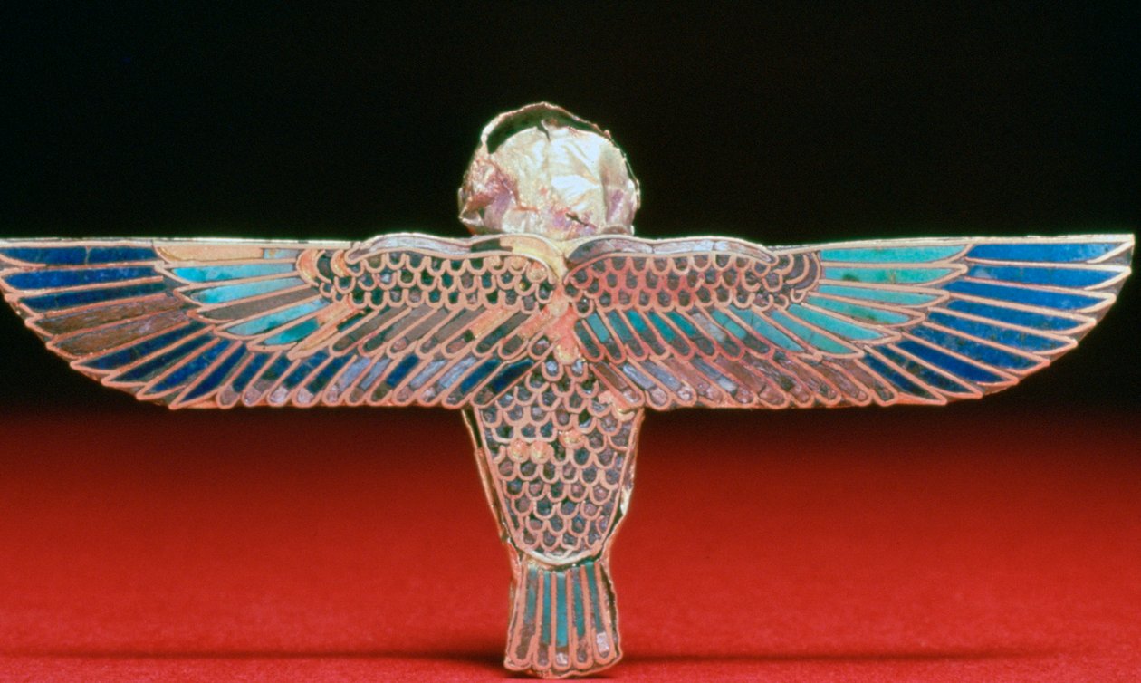 Baksidan av en guldvingad ba-amulet, ptolemaisk period, Egypten, 4:e-1:a århundradet f.Kr. av Unbekannt