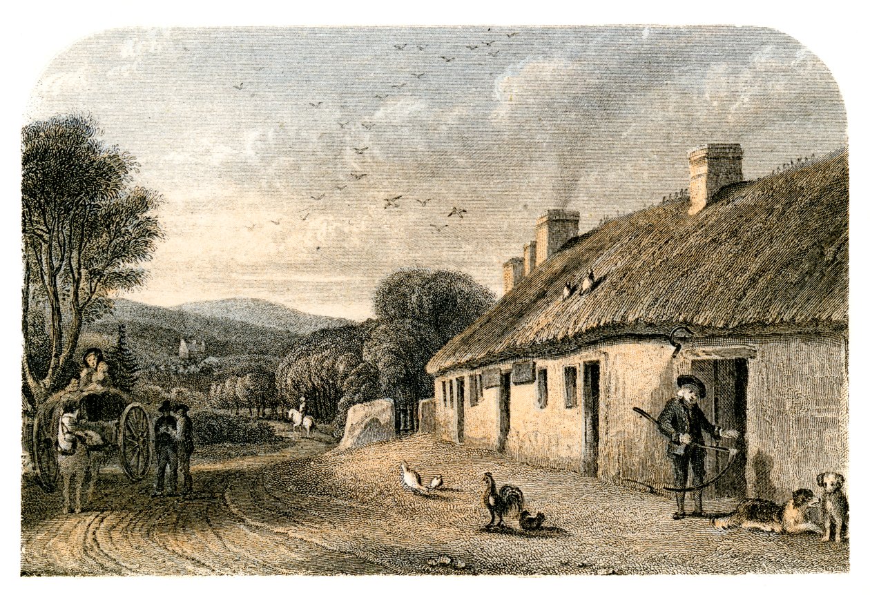 Födelseplatsen för Robert Burns, Alloway, South Ayrshire, Skottland av Unbekannt