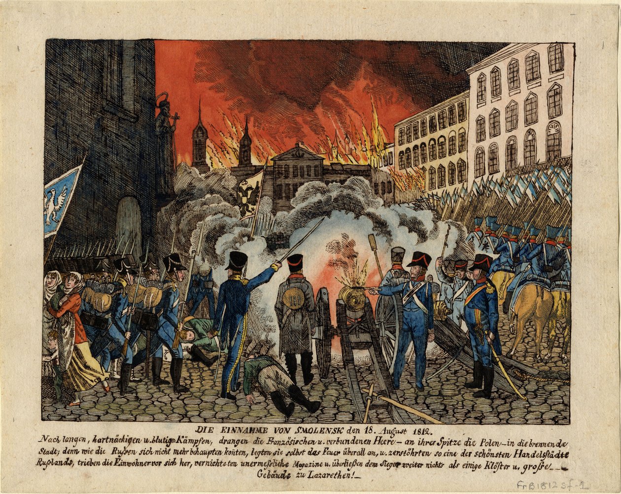 Intagandet av Smolensk den 18 augusti 1812, 1812 av Unbekannt