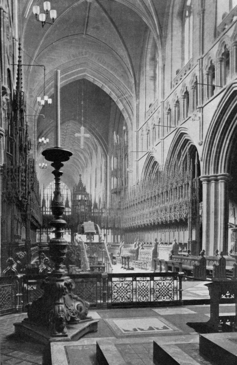 Kören, Chester Cathedral, Cheshire, 1924-1926 av Unbekannt