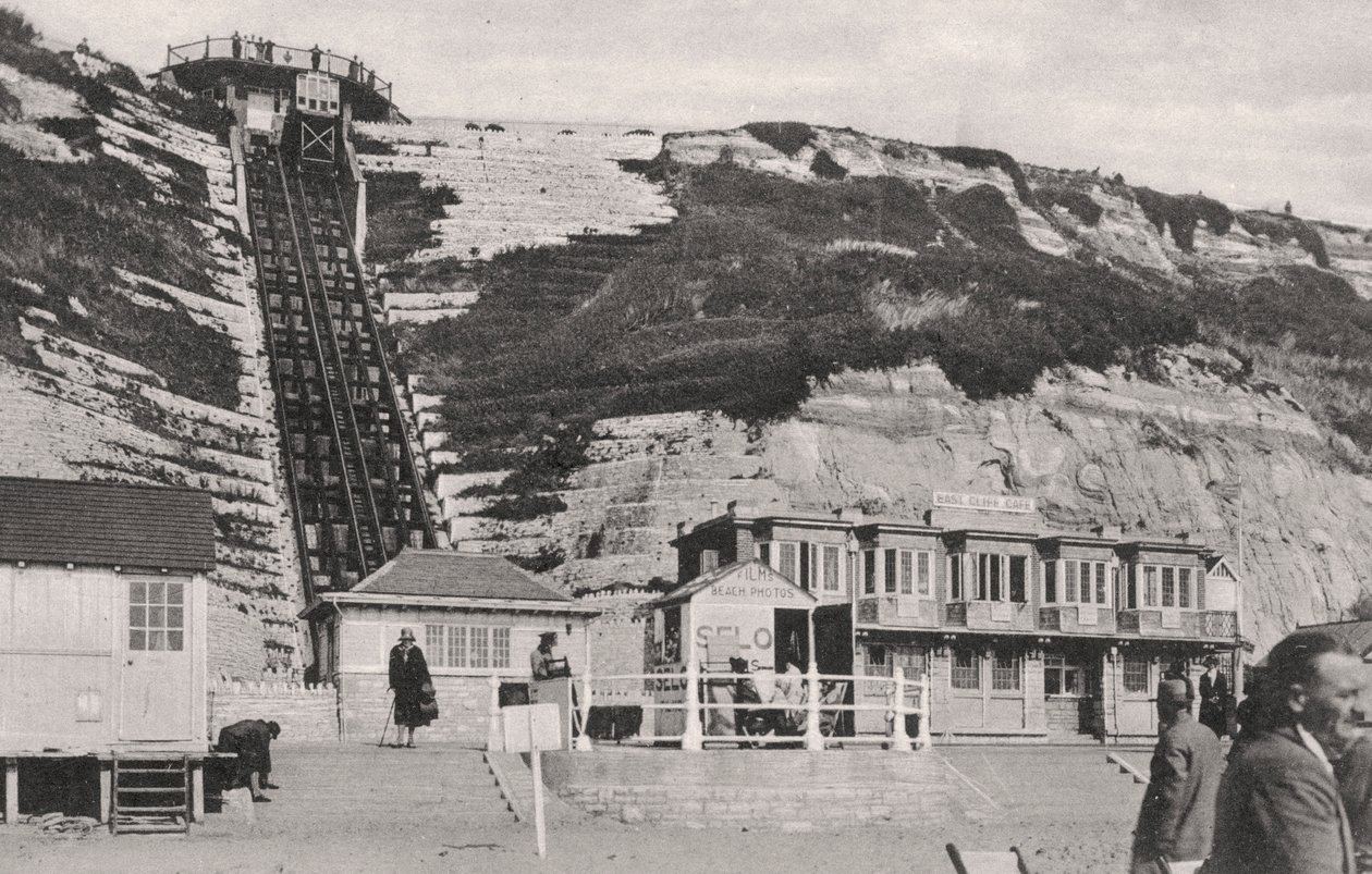 Klippliften i Bournemouth, Dorset, tidigt 1900-tal av Unbekannt