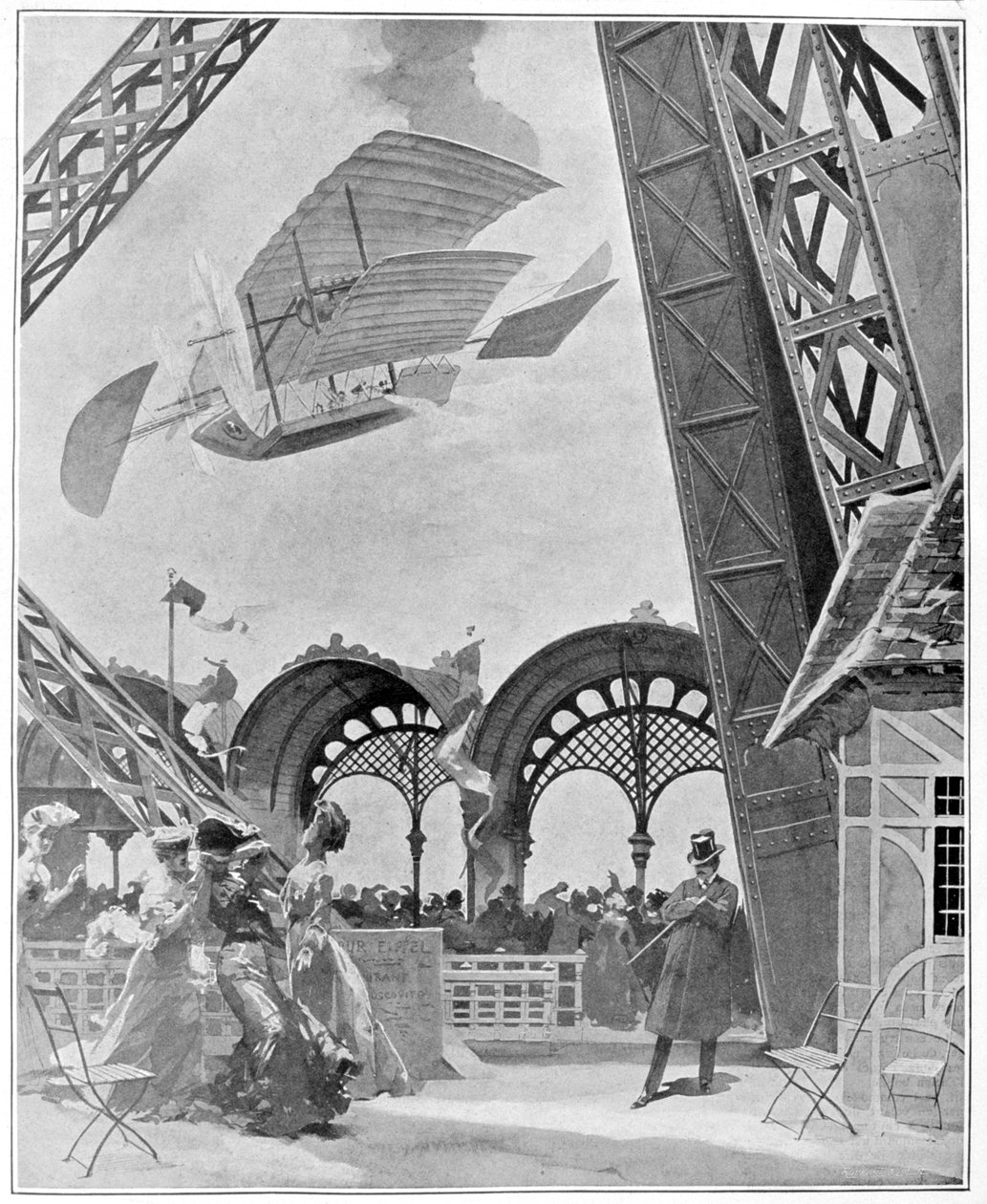Erövringen av luften vid Ambigu-Comique, 1900 av Unbekannt