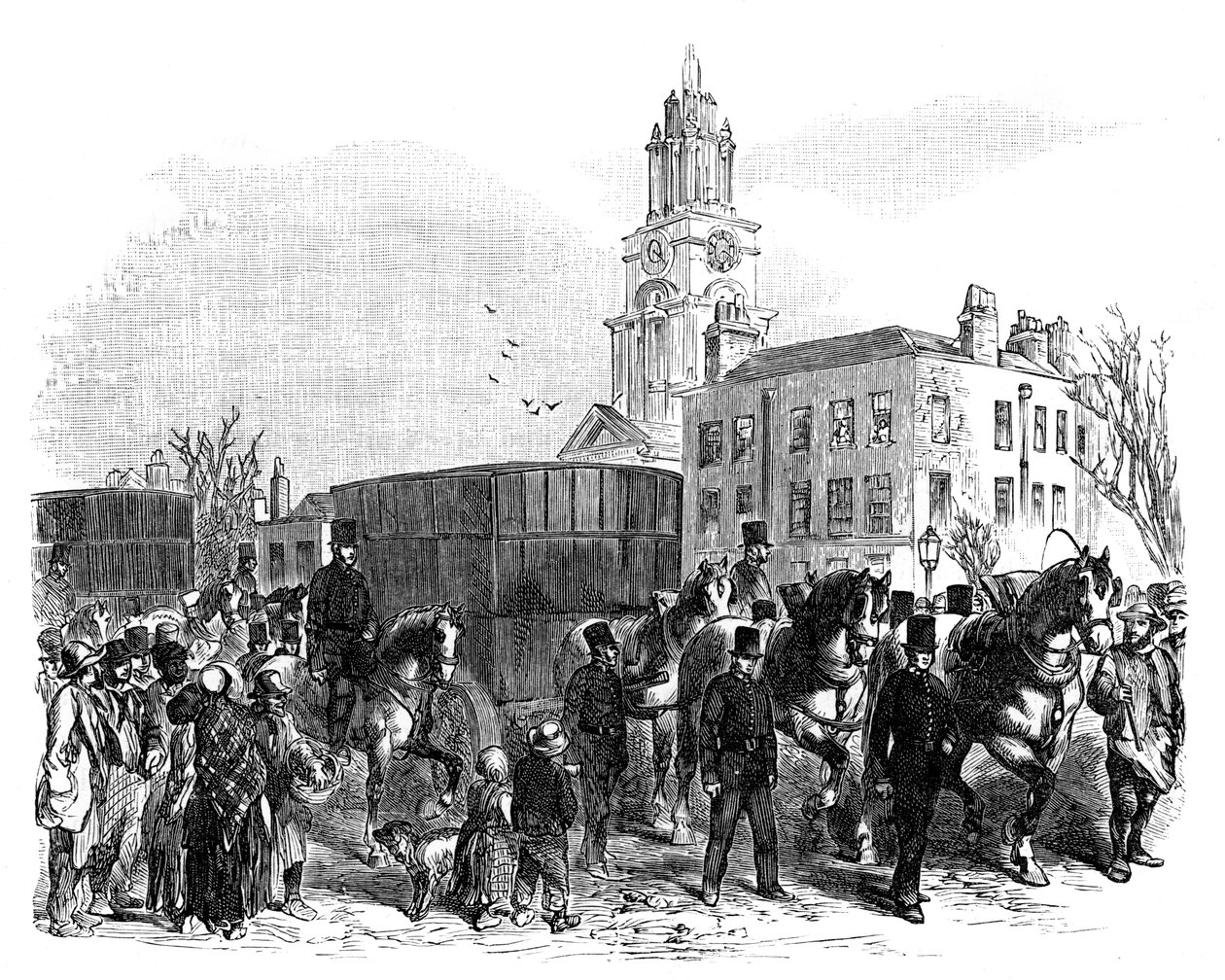 Transporten av australiensiskt guld från East India docks till Bank of England, London, c1888 av Unbekannt