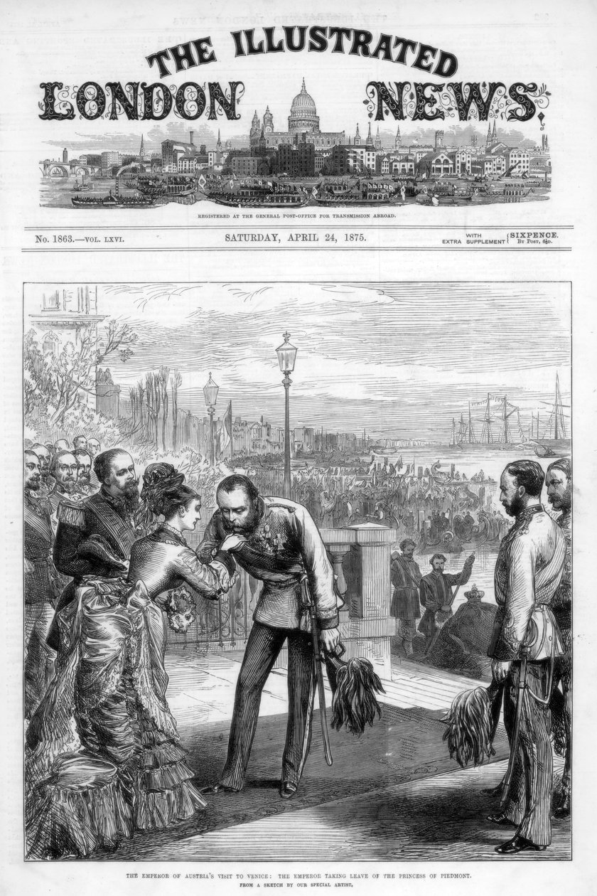 Omslaget till The Illustrated London News, 24 april 1875 av Unbekannt