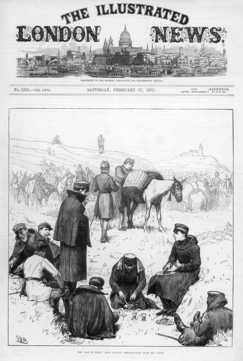 Omslaget till The Illustrated London News, 27 februari 1875 av Unbekannt
