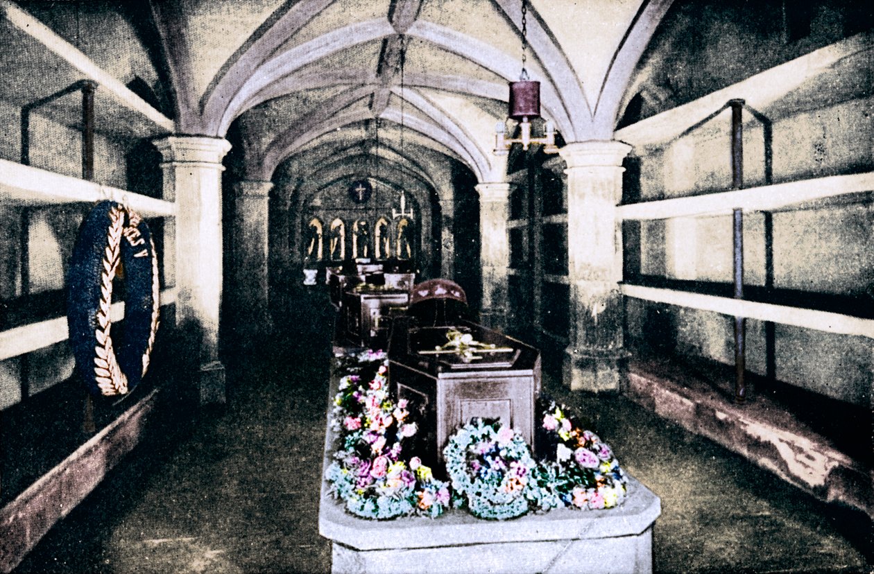 Kryptan under koret i St Georges Chapel, Windsor Castle, 1910 1911 av Unbekannt