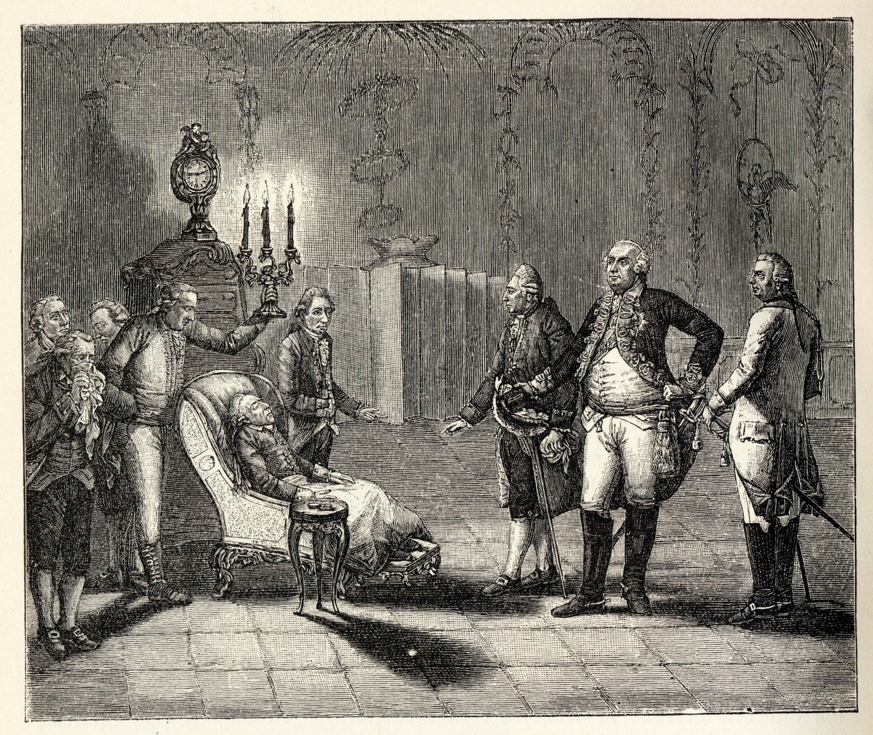 Fredrik II:s död den 17 augusti 1786. av Unbekannt